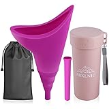 ABXLNIU Female Urinals Portable, Female Urination Device with Tube, Silicone Pee Funnel for Women...