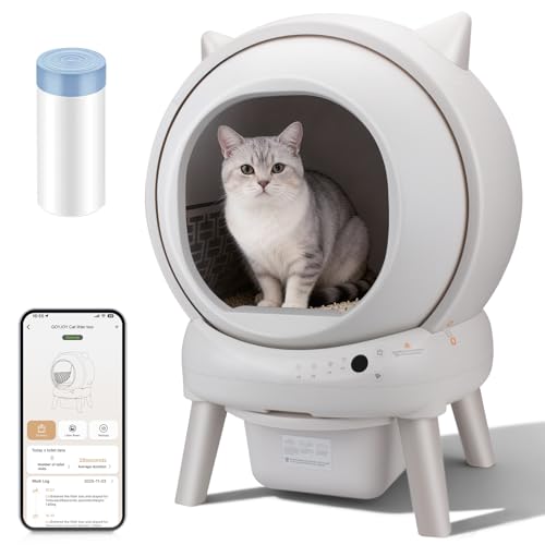 Katzenklo Selbstreinigend,73L Selbstreinigende katzentoilette mit...