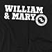 William & Mary Official Block Text Unisex Adult T-Shirt, Black, X-Large