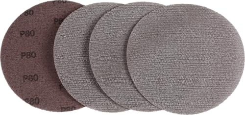 Axus Decor 80 Grit Alox-Pro Universal Abrasive Mesh Sander Discs, Hook & Loop Round Orbital Pads, Ideal for Wood Walls, Metal - Image 3