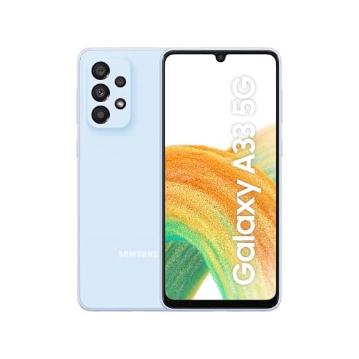 Samsung Galaxy A33 5G Smartphone Dual-SIM Android Smartphone Handy 6 GB RAM 128GB Speicher Awesome Blue + 30 Monate Garantie