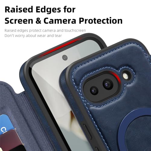Étui Google Pixel 9 Pro XL portefeuille noir et protection anti-RFID Flip Cover