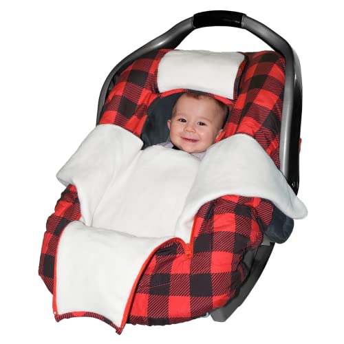 Image of Jolly Jumper Arctic Sneak-A-Peek - Red /Black Plaid