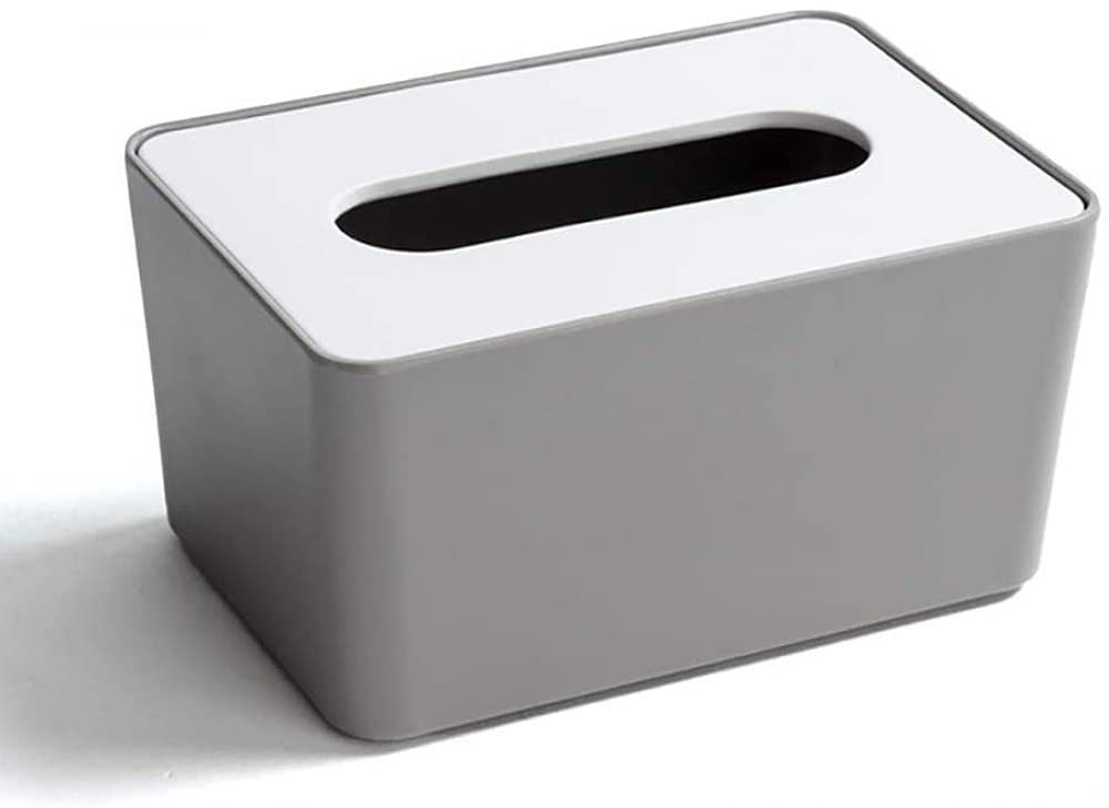 tissue box holder, Tissue Box Paper Holder Napkin Organizer for Room Bedroom Countertops(White)