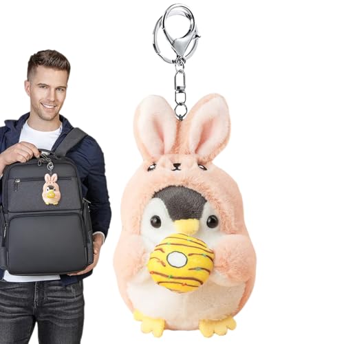 Imagen de Genérico Peluche Pingüino Muñeco De Peluche 10 Cm Llavero Y Colgante para Mochila Adorable Juguete De Pingüino para Niños