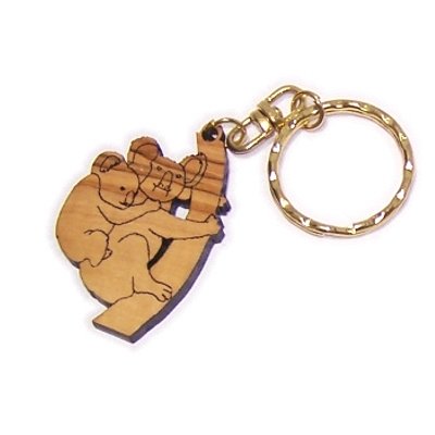 Holy Land Market Koala Olive Wood Keys Chain (3.8cm cm or 1.5")