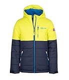Trollkids Kinder wasserdichte Skijacke / Winterjacke Hemsedal, Marineblau/Blau, Größe 128