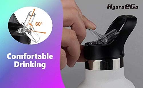 Miniatura 9 de Tapa de popote de repuesto para botellas Hydro Flask de boca estándar y Simple Modern Ascent de 12 a 64 onzas. Tapa de sorbo de diseño nuevo y