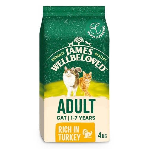 James Wellbeloved Hypoallergenic Dry Cat Food for Adult Cats Turkey 4 kg