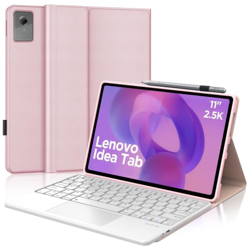 Teclado para Lenovo Idea Tab 11" 2025 FOGARI con Ñ y Trackpad Magnético Azul