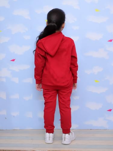 Image of The Mom Store Kids Sweatshirt With Joggers Set| Cotton With French Terry | Cute Prints | Warm | For Boys & Girls | Trendy Winter Sets For Kids | Hoodie And Sweatpant Set