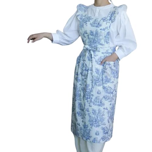 Tablier imperméable pour la cuisine à motif floral chic cuisson