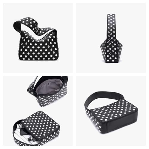 Studded Purses Y2k Shoulder Bag 90s Punk Women Small Shouder Purse Vegan Leather Designer Handbags Streetwear 2000s4