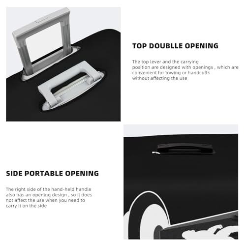 Travel Luggage Cover U.F.O. Sasquatch Alien Bigfoot Fashion Washable Baggage Suitcase Protector Fit For Luggage X-Large4