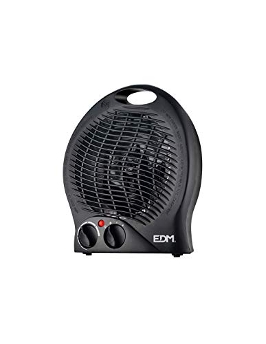 EDM Calefactor Vertical Suelo 1000-2000w Black Edition