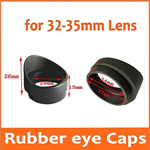 Microscope 2pcs Eye Guards Stero Microscope Eyepiece 32-35mm Eye Caps