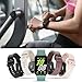 5 Pack Silicone Band Compatible with Samsung Galaxy Fit 3, Soft Adjustable Sport Breathable Replacement Watch Strap Loop for Galaxy Fit 3 SM-R390 Smartwatch Accessories