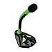 immagine 5KLIM™ Voice Microfono Desktop USB con Stand per Computer Laptop PC – Microfono Gaming Videogiochi PS4 - Verde [ Nouva Versione 2020 ]