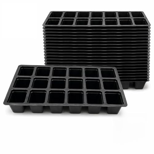 Image of Bio Blooms Agro India Pvt Ltd | Seedling Tray, Plastic Germination Tray for Seed Starting (18 Cavity, 20, Count)