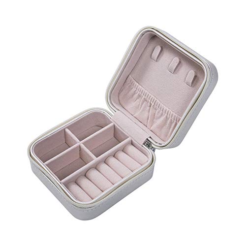 Hadristrasek Kosmetiktasche Schmuck Zipper Storage Box-Just Pink Makeup Tasche (Color : White) Cover