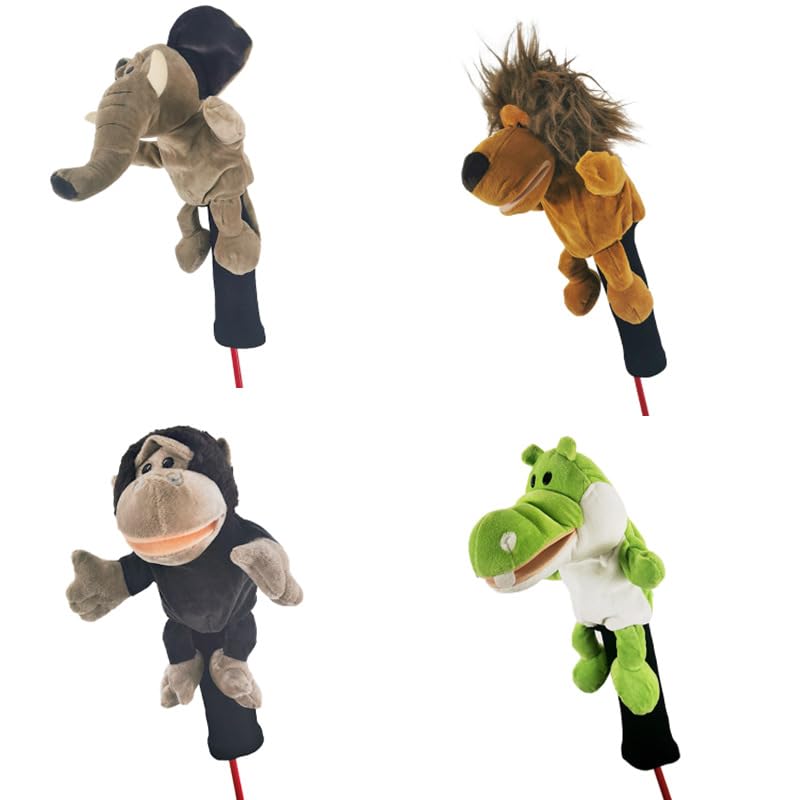 pistro Couvre-club de golf en forme d'animal amusant pour homme et femme, housse élégante pour conducteurs de 460 cc, accessoires de golf uniques pour homme