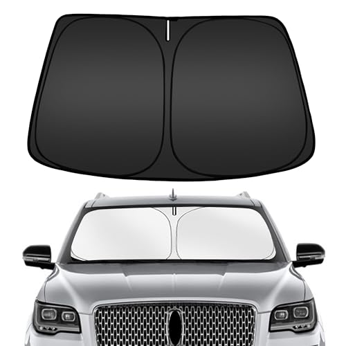 Image of ARISMOTOR Windshield Sun Shade for Lincoln Navigator 2018-2025 2026, Custom Fit Foldable Front Window Sunshade Sun Visor Protector, Block UV Rays Keep Your Car Cooler