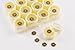 12 Gold Bindi Box Crystal Bindis Bridal face Jewels