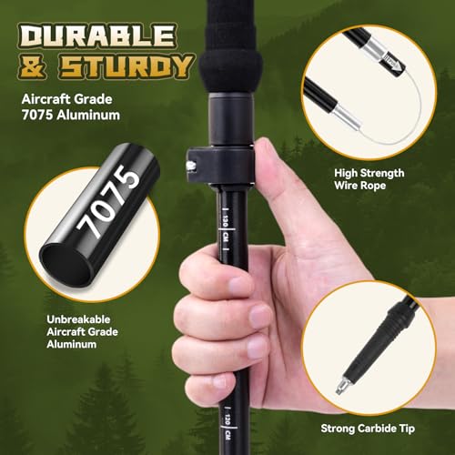 image for Thristride Trekking Poles Aircraft-Grade Aluminum Alloy-Strong Lightwe