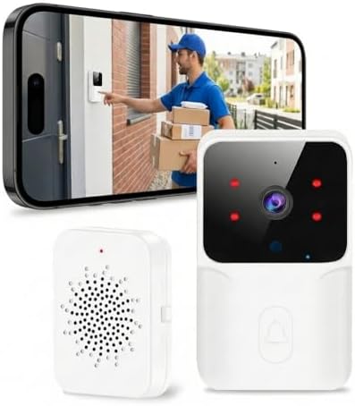 Générique Sonnette Video Intelligente, 1080P IP65 Étanche, Carill...