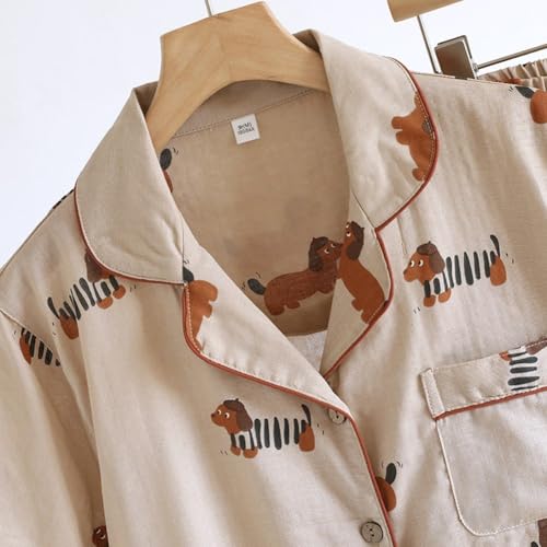 Pyjama imprimé teckel mignon, le cadeau d'anniversaire et Saint-Valentin