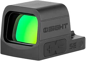 OSIGHT SE 6 MOA Circle Green Dot Sight, Parallax-Free Durable Micro Reflex Sight with Multi-Reticle System for Subcompact Handguns