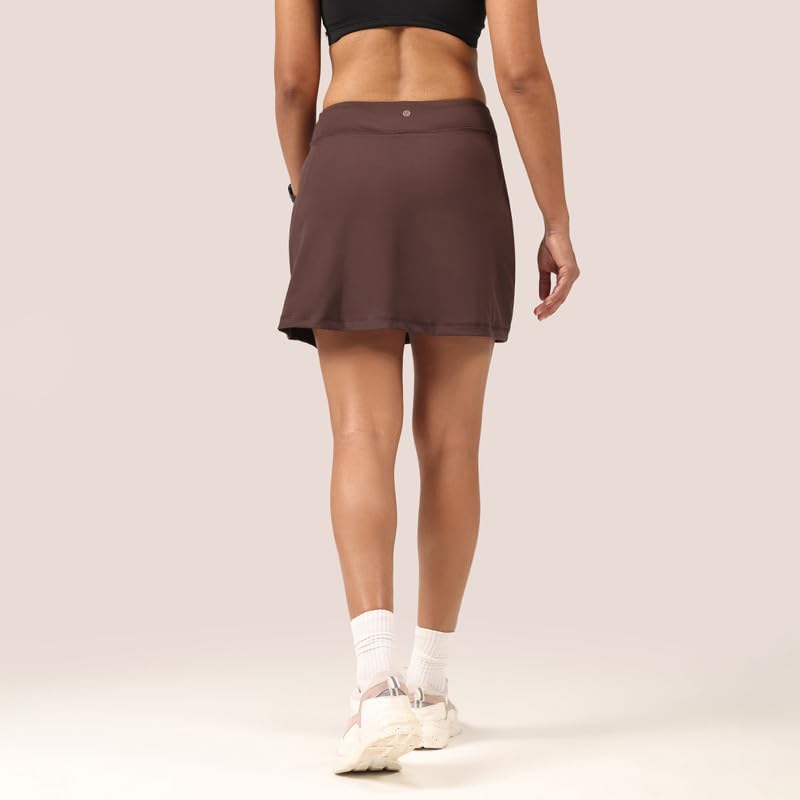 Image of BlissClub Ultimate Skorts | in-Built Shorts | Side Pocket | Side Slit at Hem | Invisible Back Pocket | CloudSoft TM Fabric