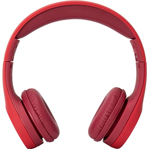 Image of Snug Play+ Kids Headphones - Volume Limited 93dB for Safe Listening - Foldable, Durable Headphones for Toddlers, Boys & Girls - Tangle-Free Cord - Ideal for Travel, School, Tablets - Red