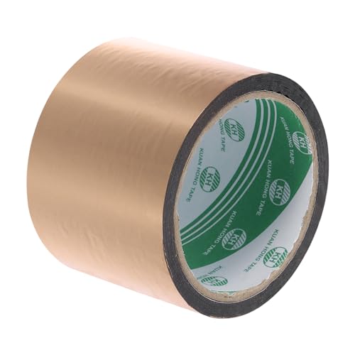 MECCANIXITY Champagne Gold Metalized Tape 2.4 Inch x 55 Yards Decor Tape for Detailing Accent Wall, Graphic Arts, Pack of 1