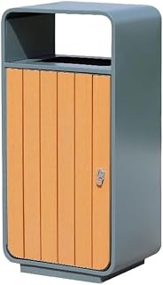 Outdoor Waste Bin Wood and Plastic Stainless Steel for Outdoor, Hotels, Shops and Streets. Recycling Bin