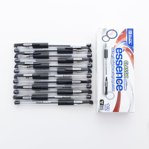 Esencia Bolígrafos Gel Negro 1.0 mm Pack de 12 miniatura 5