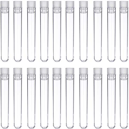Tubes à essai transparents avec capuchon étanche pour échantillonnage