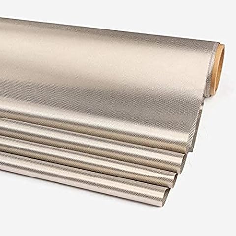 WEIHFN Emf Protection Faraday Fabric-Block WiFi/RF-Anti-Radiation Nickel Copper Fabric Military Grade Shielding Fabric(1.45m Width Big Size) Cover
