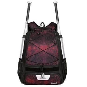 Goloni Youth Baseball Bag,Softball Bag with Shoes Compartment,Baseball Backpack with Fence Hook for TBall Bat & Equipment