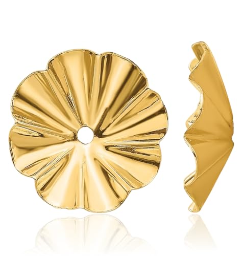 14K Solid Yellow Gold Earring Jackets for Studs