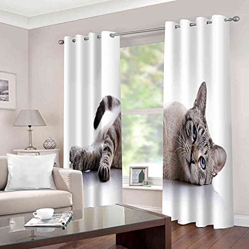 Rideau Occultant Chat Isolant Thermique et Phonique pour Salon - 3
