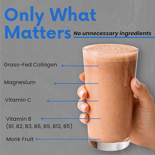 Image of NutriDinner by Nutrillermo | Grass-Fed Collagen Protein Powder | Magnesium, B-Vitamins & Monk Fruit | Sleep, Recovery, and Wellness Supplement |