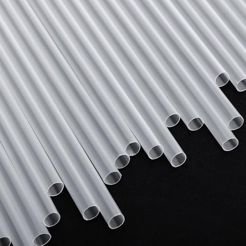 Image of 250pcs Clear Straws Disposable, 10.3 Inches Plastic Drinking Straws, Extra Long Straws for 30oz Tumblers, Protein Shakers, Milkshakes, Soda & Iced Coffee