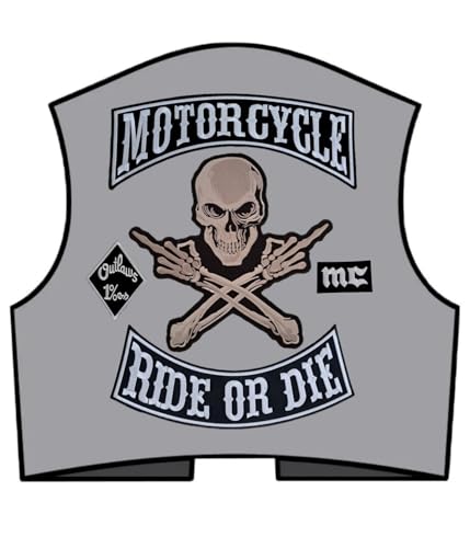 Customiser un blouson de moto avec le patch Skull brodé thermocollant