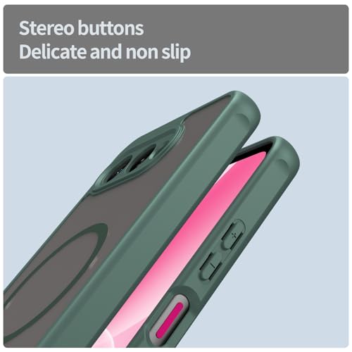 Image of Compatible with T-Mobile Revvl 8 Case Cover,Compatible with MagSafe,Anti-Fall,Compatible with T-Mobile T Phone 3 5G Cell Protective Phone Case Green