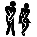 signos hombre Amplia Gama de Aplicaciones: La señal adhesiva wc hombre muje para el inodoro se adapta a cualquier lugar. El kit de placas para inodoros se puede utilizar en el ámbito comercial y privado, por ejemplo, en restaurantes, oficinas o talleres, etc. También se puede utilizar en interiores y exteriores