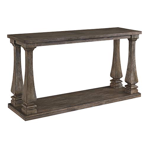 Signature Design by Ashley - Johnelle Console Table, Weathered Gray Wood