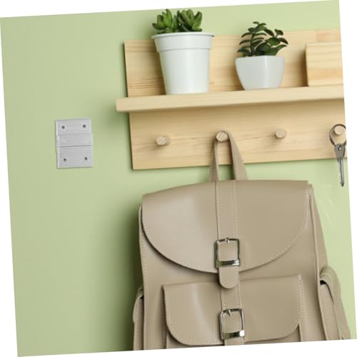 Image of Veemoon 1set French Cleat Picture Hanging Kit Heavy Duty Z-Shaped Mounting Brackets for Mirrors Artwork and Shelves Easy to Install Wall Hardware Screws Elegant Design for Decor