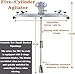 Power Mixer Pneumatic Agitator Clamp-On Drum Agitator Industrial-Grade Pneumatic Shaker Paint Stirring Tool，Tank Pneumatic Paint Mixer, 1HP Air Agitator for 1000L, Folding Propeller, 0–1000R
