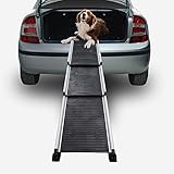 Dog Ramps for Large Dogs SUV, Portable Lightweight Pet Ramp for Couch, Bed,Telescopic Dog & Cat Ramp for Small Dogs, Rv, Stairs, Outdoor, No-Skid Surface, Adjustable Length 28.7" to 64"